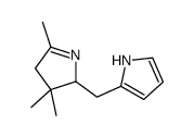 3,3,5-trimethyl-2-(1H-pyrrol-2-ylmethyl)-2,4-dihydropyrrole Structure