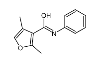 2,4-dimethyl-N-phenylfuran-3-carboxamide结构式