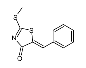 5-benzylidene-2-methylsulfanyl-1,3-thiazol-4-one结构式