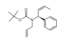 (S,Z)-tert-butyl allyl(1-phenylbut-2-en-1-yl)carbamate结构式