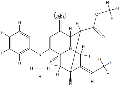 1-Methyl-6-oxosarpagan-17-oic acid methyl ester结构式