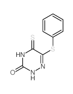 6-phenylsulfanyl-5-sulfanylidene-2H-1,2,4-triazin-3-one结构式