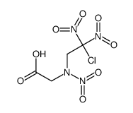 2-[(2-chloro-2,2-dinitroethyl)-nitroamino]acetic acid Structure