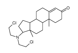 17β-[Bis(2-chloroethyl)amino]androst-4-en-3-one Structure
