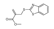 methyl 2-(1,3-benzothiazol-2-ylsulfanylmethyl)prop-2-enoate结构式