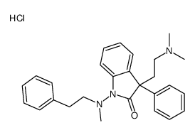 dimethyl-[2-[1-[methyl(2-phenylethyl)amino]-2-oxo-3-phenylindol-3-yl]ethyl]azanium,chloride Structure