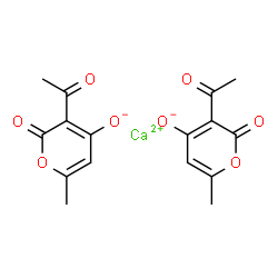 bis(3-acetyl-6-methyl-2H-pyran-2,4(3H)-dionato)calcium结构式