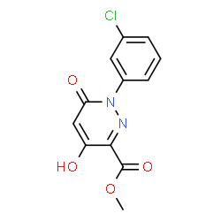 Methyl 1-(3-chlorophenyl)-4-hydroxy-6-oxo-1,6-dihydro-3-pyridazinecarboxylate Structure