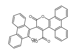 3-(10-Hydroxy-9-phenanthryl)-2-oxo-2H-phenanthro[9,10-b]pyran-4-carbonsaeure Structure