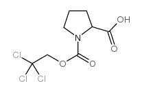 1-[(2,2,2-三氯苄氯)羰基]-吡咯烷-2-羧酸结构式
