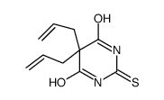 5,5-bis(prop-2-enyl)-2-sulfanylidene-1,3-diazinane-4,6-dione结构式