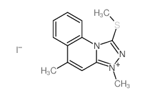 3,5-Dimethyl-1-(methylthio)-3.lambda.~5~-[1,2,4]triazolo[4,5-a]quinoline结构式