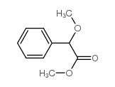 Benzeneacetic acid, a-methoxy-, methyl ester structure