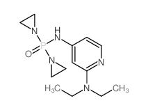 P,P-di(aziridin-1-yl)-N-(2-(diethylamino)pyridin-4-yl)phosphinic amide Structure