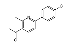 1-(6-(4-chlorophenyl)-2-methylpyridin-3-yl)ethan-1-one Structure