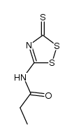 N-(3-THIOXO-3H-1,2,4-DITHIAZOL-5-YL)PROPANAMIDE结构式