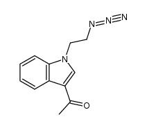 1-(1-(2-azidoethyl)-1H-indol-3-yl)ethanone结构式