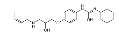 1-[4-[3-[[(E)-but-2-enyl]amino]-2-hydroxypropoxy]phenyl]-3-cyclohexylurea Structure