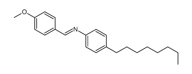 1-(4-methoxyphenyl)-N-(4-octylphenyl)methanimine结构式