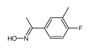 1-(4-fluoro-3-methyl-phenyl)-ethanone oxime Structure