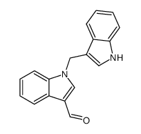 1-indol-3-ylmethyl-indole-3-carbaldehyde结构式