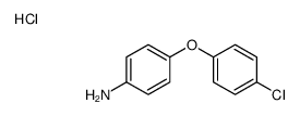 4-(4-chlorophenoxy)aniline,hydrochloride Structure