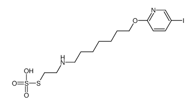 5-iodo-2-[7-(2-sulfosulfanylethylamino)heptoxy]pyridine Structure