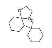6-[1-Chlor-cyclohexyl]-1.4-dioxaspiro [4.5]decan结构式