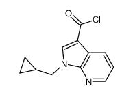 1-cyclopropylmethyl-7-azaindole-3-carboxylic acid chloride Structure