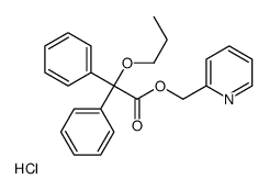 pyridin-2-ylmethyl 2,2-diphenyl-2-propoxyacetate,hydrochloride结构式