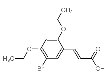 3-(5-bromo-2,4-diethoxyphenyl)prop-2-enoic acid结构式