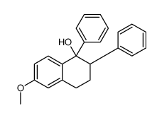 6-methoxy-1,2-diphenyl-3,4-dihydro-2H-naphthalen-1-ol结构式