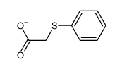 (phenylthio)acetate ion Structure