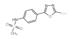 N-[4-(2-sulfanylidene-3H-1,3,4-oxadiazol-5-yl)phenyl]methanesulfonamide结构式