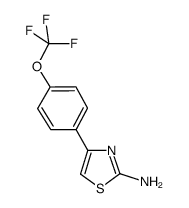 4-(4-TRIFLUOROMETHOXYPHENYL)THIAZOL-2-YLAMINE结构式