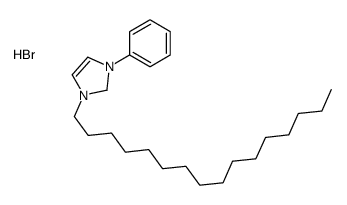 1-hexadecyl-3-phenyl-1,2-dihydroimidazol-1-ium,bromide Structure