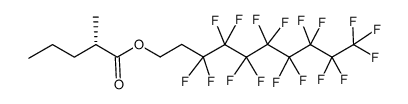 (S)-[1H,1H,2H,2H]-heptadecafluorodecyl-2-methylpentanoate Structure