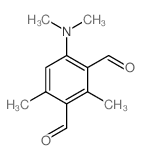 4-dimethylamino-2,6-dimethyl-benzene-1,3-dicarbaldehyde结构式