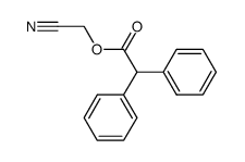 diphenyl-acetic acid cyanomethyl ester结构式