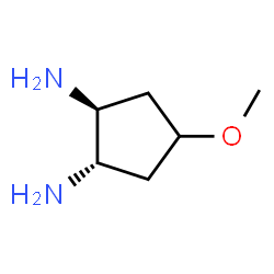 1,2-Cyclopentanediamine,4-methoxy-,(1alpha,2beta,4alpha)-(9CI)结构式