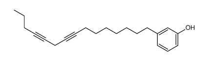 3-(pentadeca-8,11-diynyl)phenol Structure