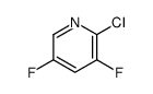 Pyridine, 2-chloro-3,5-difluoro- (9CI) structure