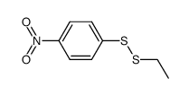 1-ethyl-2-(p-nitrophenyl)disulfane Structure