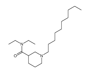 1-decyl-3-(N,N-diethylcarbamoyl)piperidine Structure