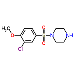 1-[(3-Chloro-4-methoxyphenyl)sulfonyl]piperazine图片