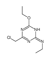 4-(chloromethyl)-6-ethoxy-N-ethyl-1,3,5-triazin-2-amine结构式