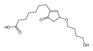 7-[3-(4-hydroxybutoxy)-5-oxocyclopenten-1-yl]heptanoic acid Structure