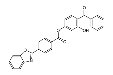 (4-benzoyl-3-hydroxyphenyl) 4-(1,3-benzoxazol-2-yl)benzoate结构式