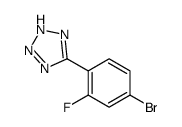 5-(4-BROMO-2-FLUOROPHENYL)-2H-TETRAZOLE structure