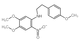 Benzeneethanamine, N-(4,5-dimethoxy-2-nitrophenyl)-4-methoxy- structure